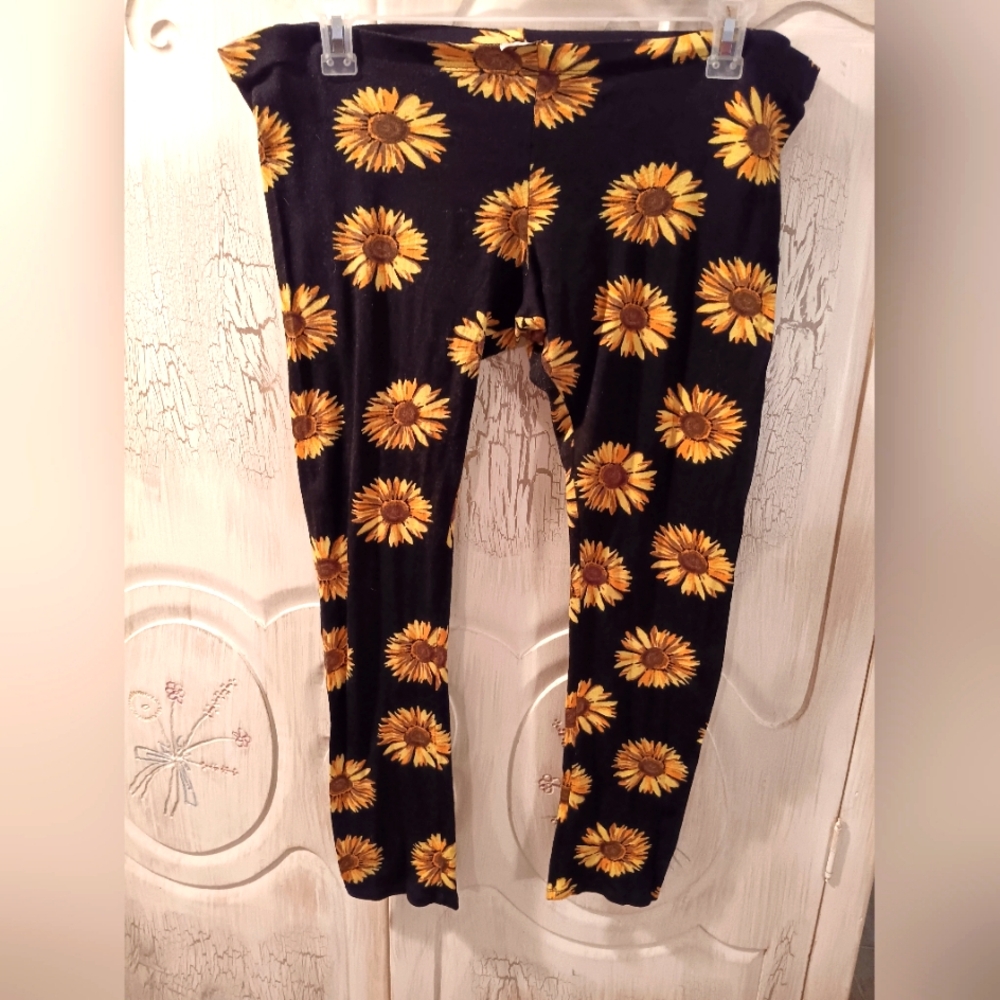 Daisy Flower Floral Leggings